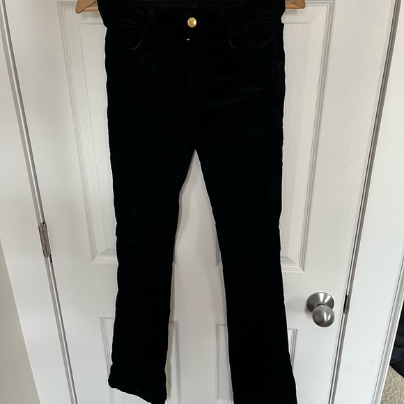 J Brand black velvet flared jeans - Picture 3 of 3